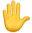Raised hand emoji