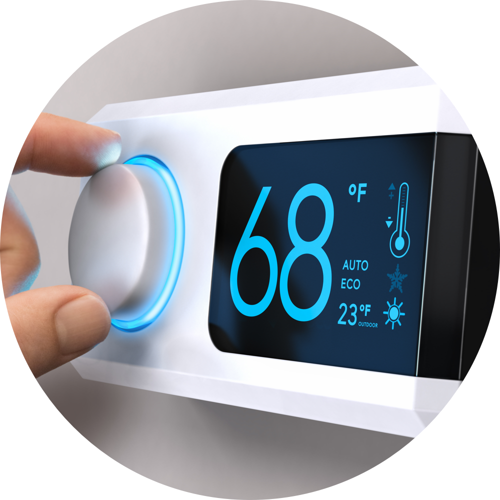 Thermostat display