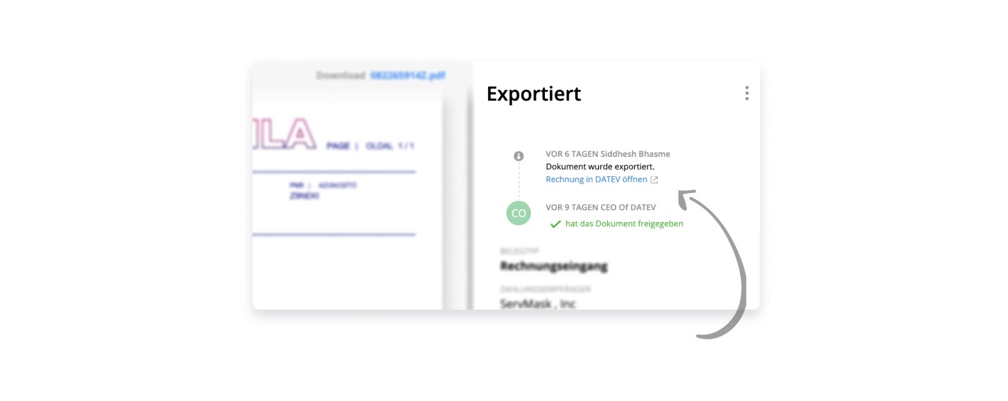 Dokument als exportiert in CANDIS markiert