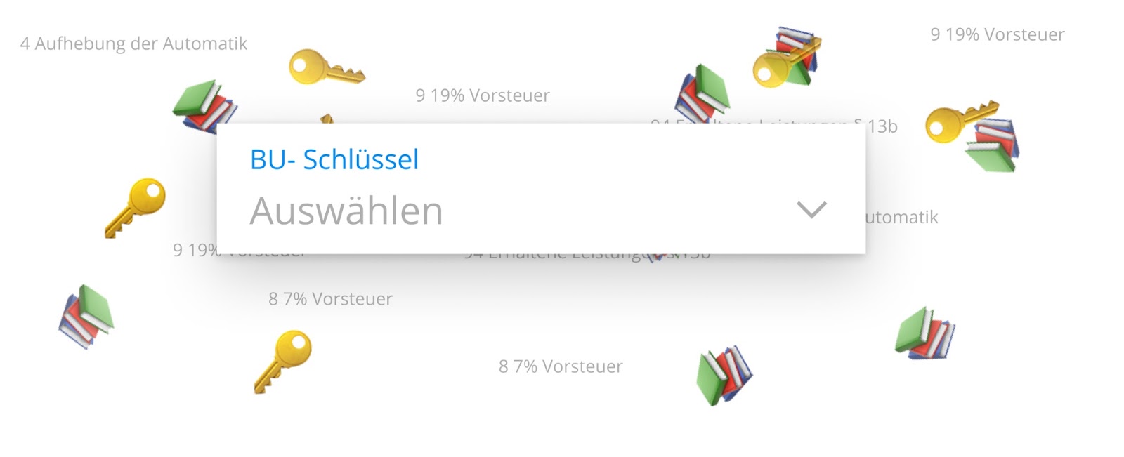 Bu-Schlüssel zur Rechnung hinzufügen