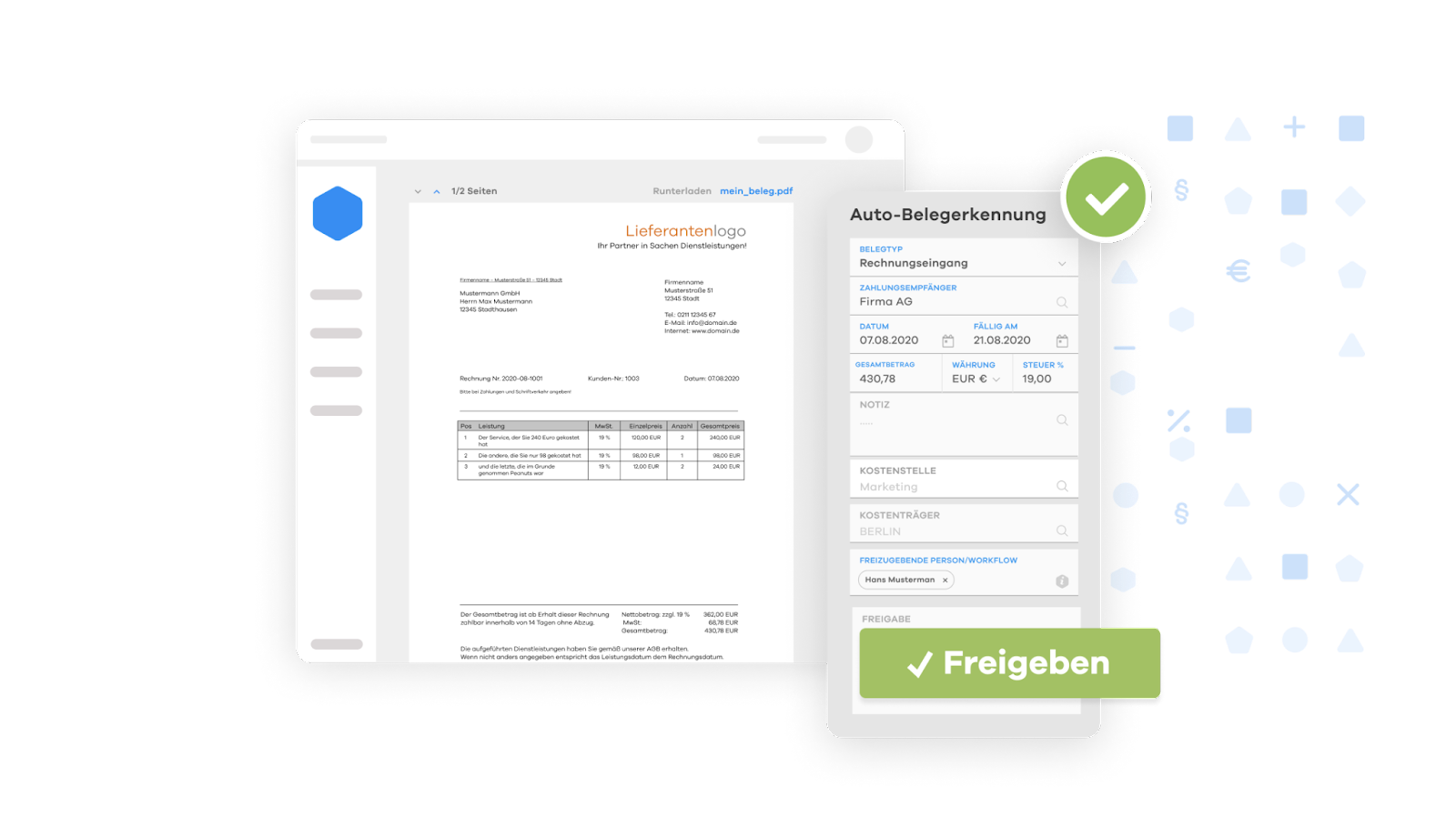 Auto-Belegerkennung in CANDIS