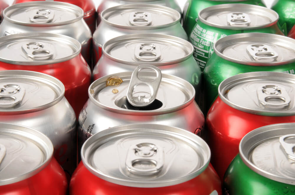 Cans of soda.