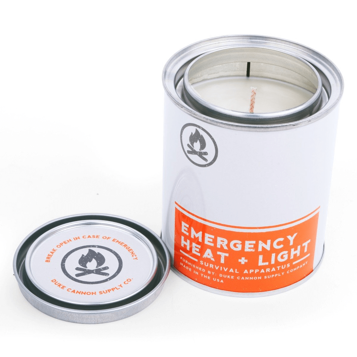 A candle for survival purposes.