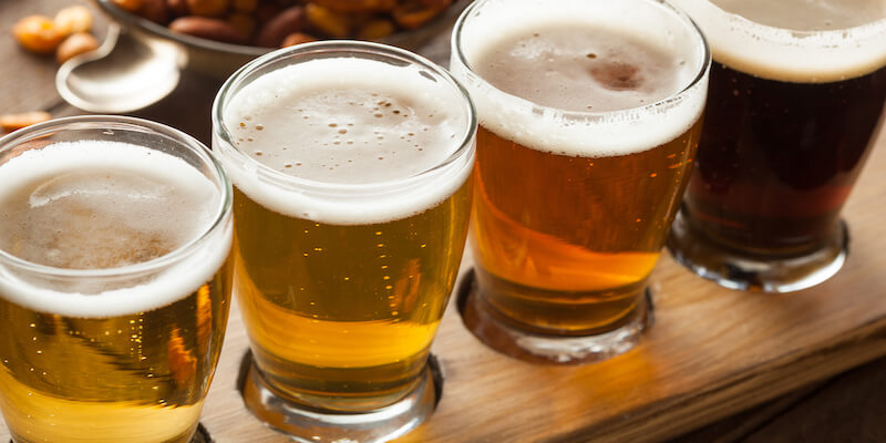 A beer flight.