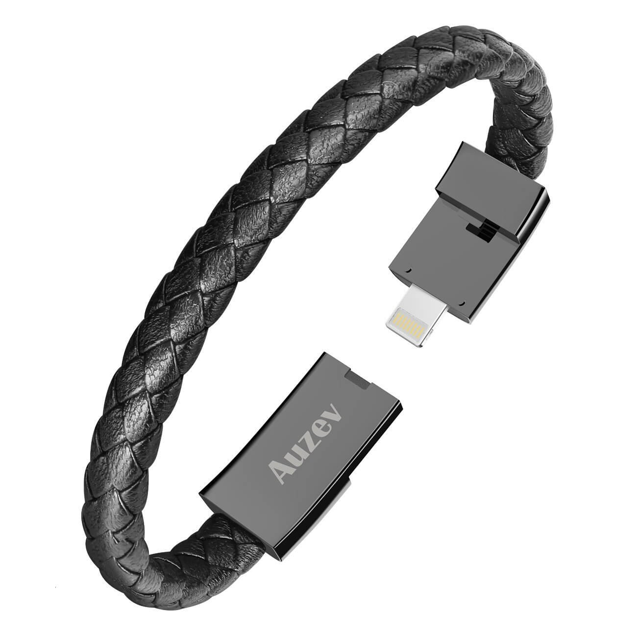 A bracelet that doubles as a phone charging cord.