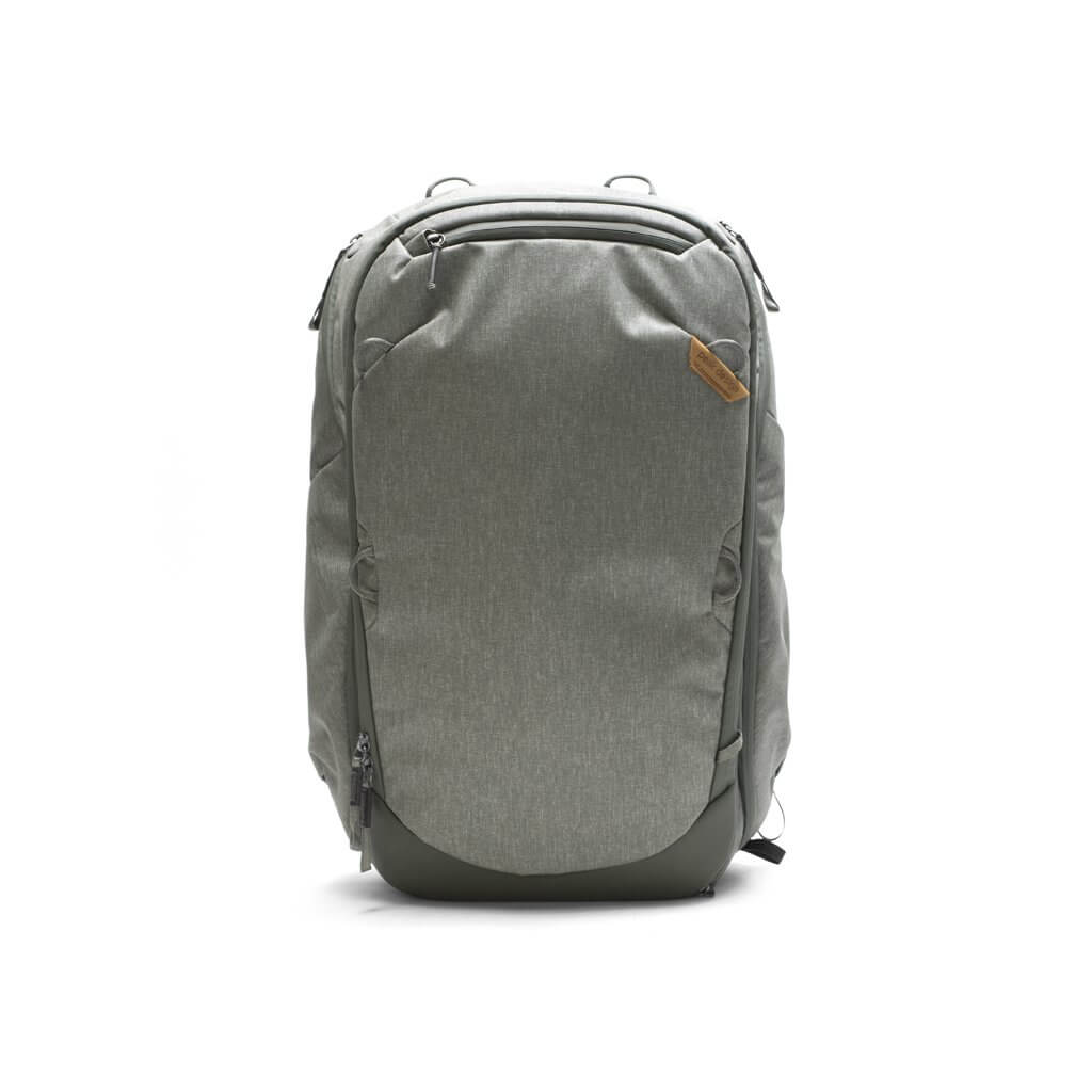 The Peak Designs Travel Backpack in gray.