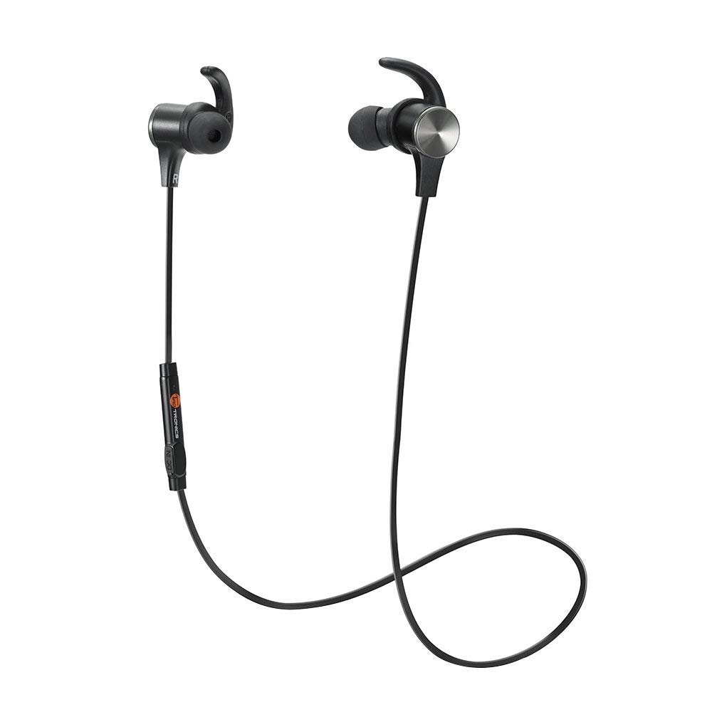 The TaoTronic Wirelesss headphones have a magnet to hold them together when not in use.