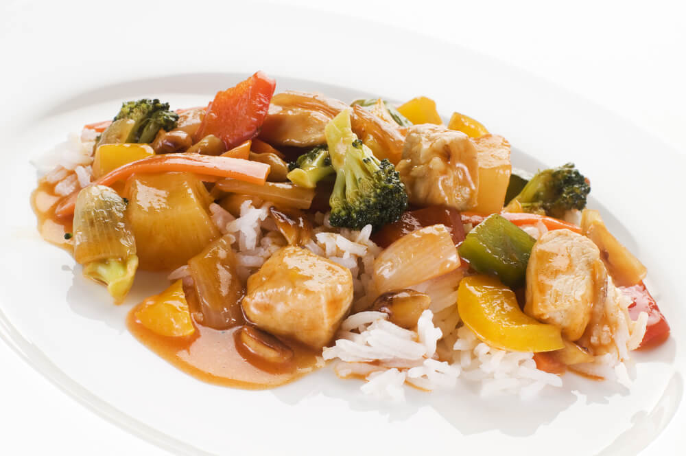 A healthy Chinese dish.