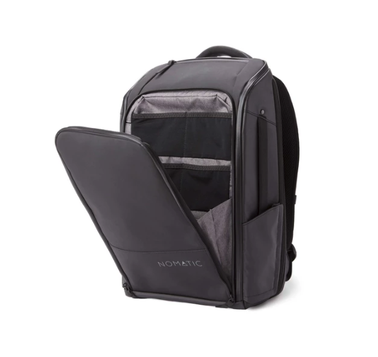 The Nomatic travel bag in black.