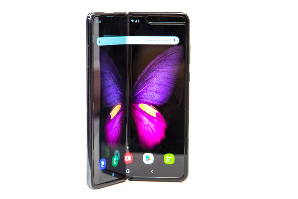 The folding Samsung phone.