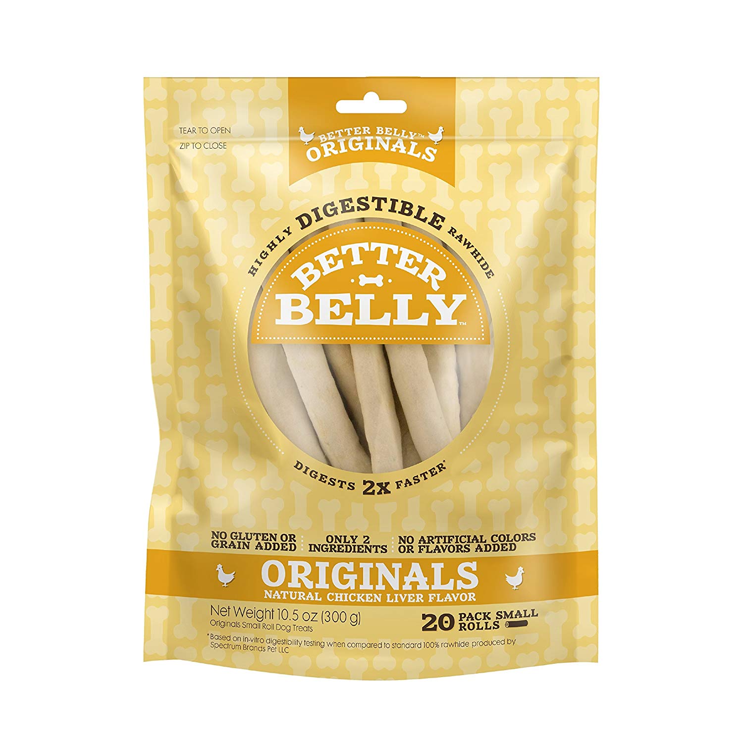 Better belly rawhide bones.