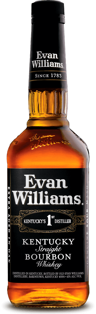A bottle of Evan Williams Black Label