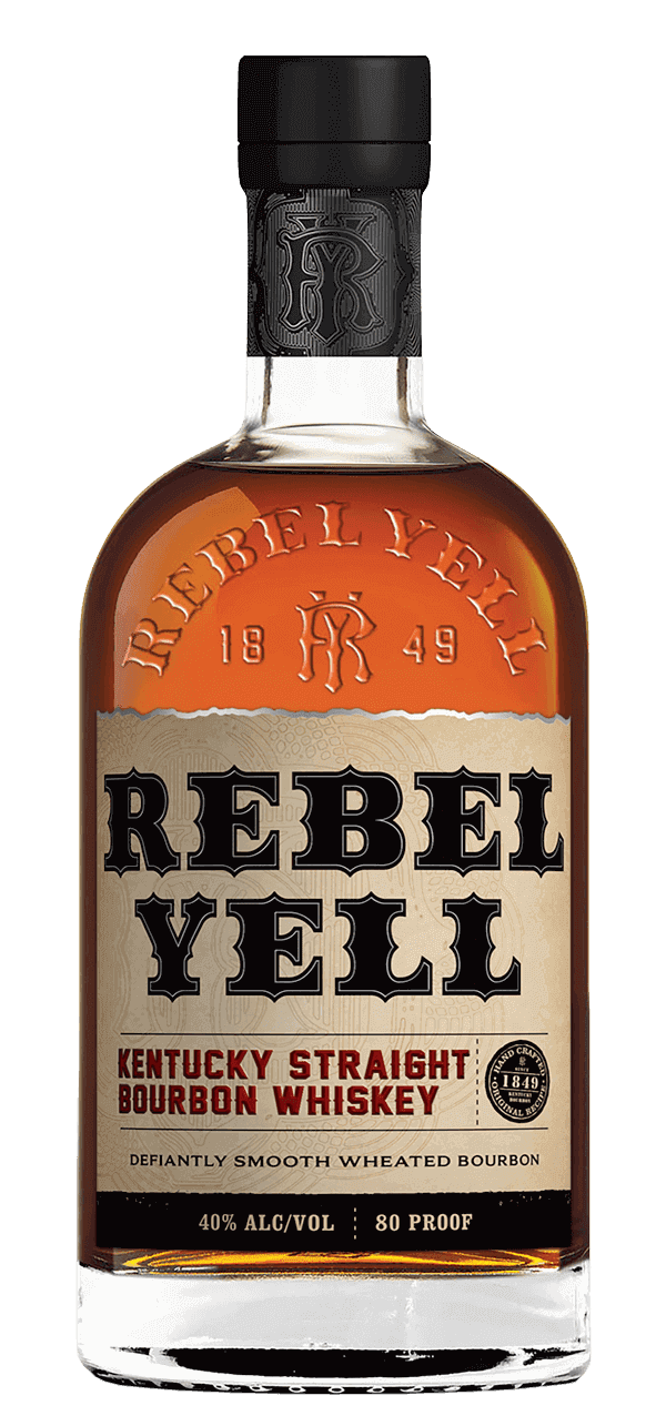 Rebel Yell Bourbon whiskey.