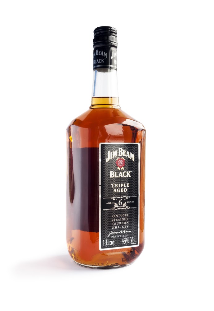 Jim Beam Black Extra Aged bourbon whiskey.