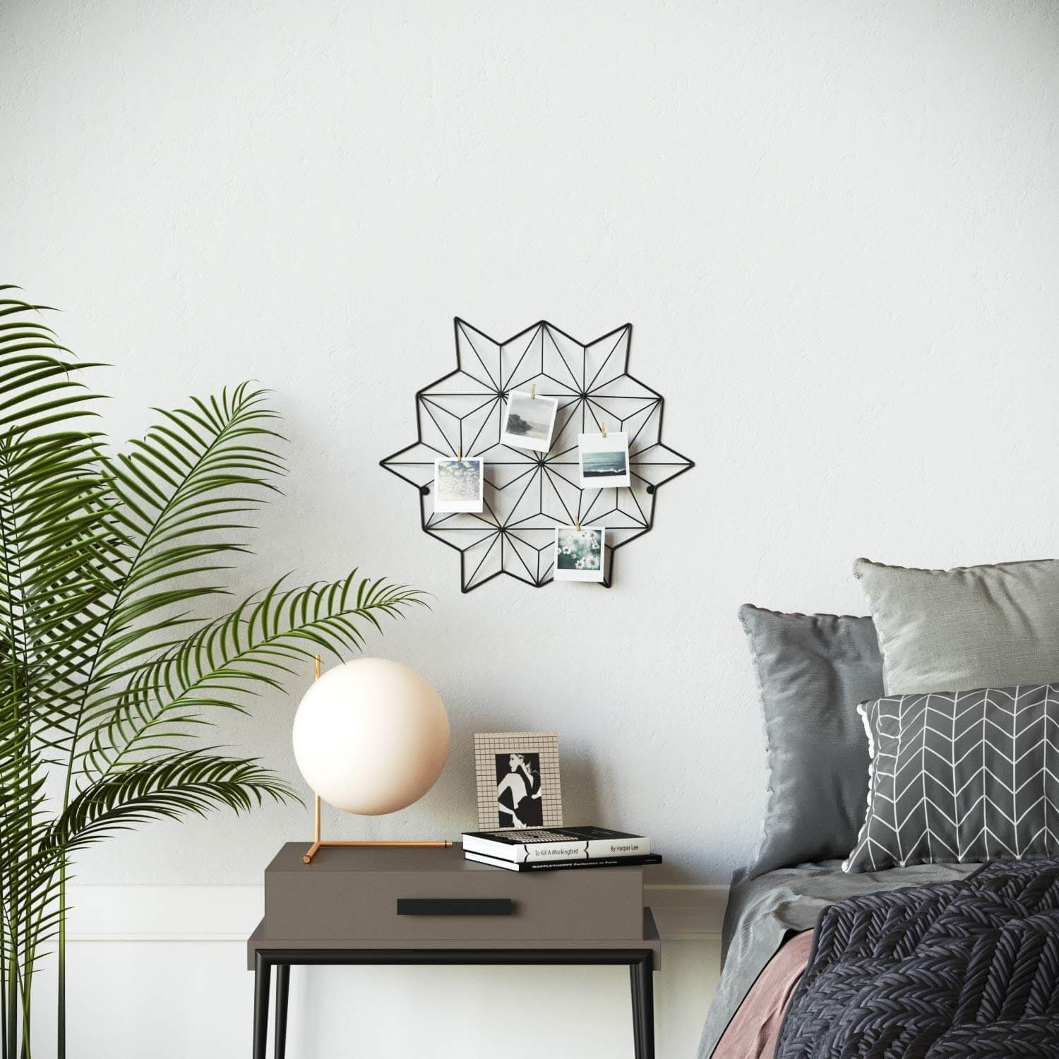Cevillo Stylish Wire Metal Wall Grid Panel