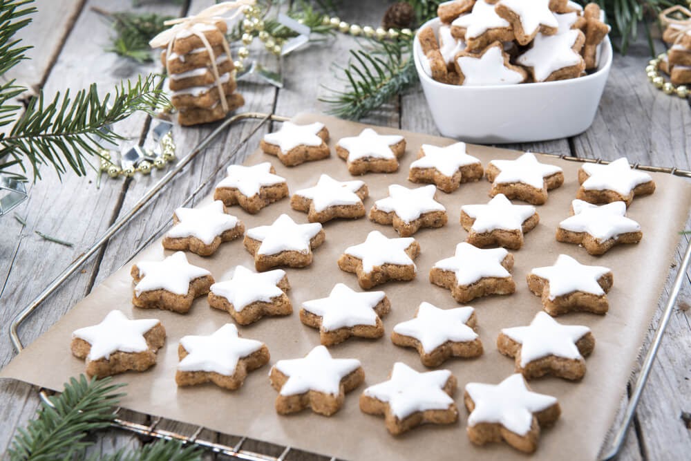 German Cinnamon Star Cookies