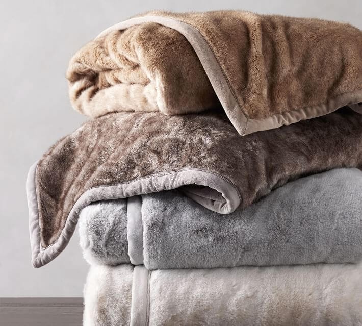 faux fur throw