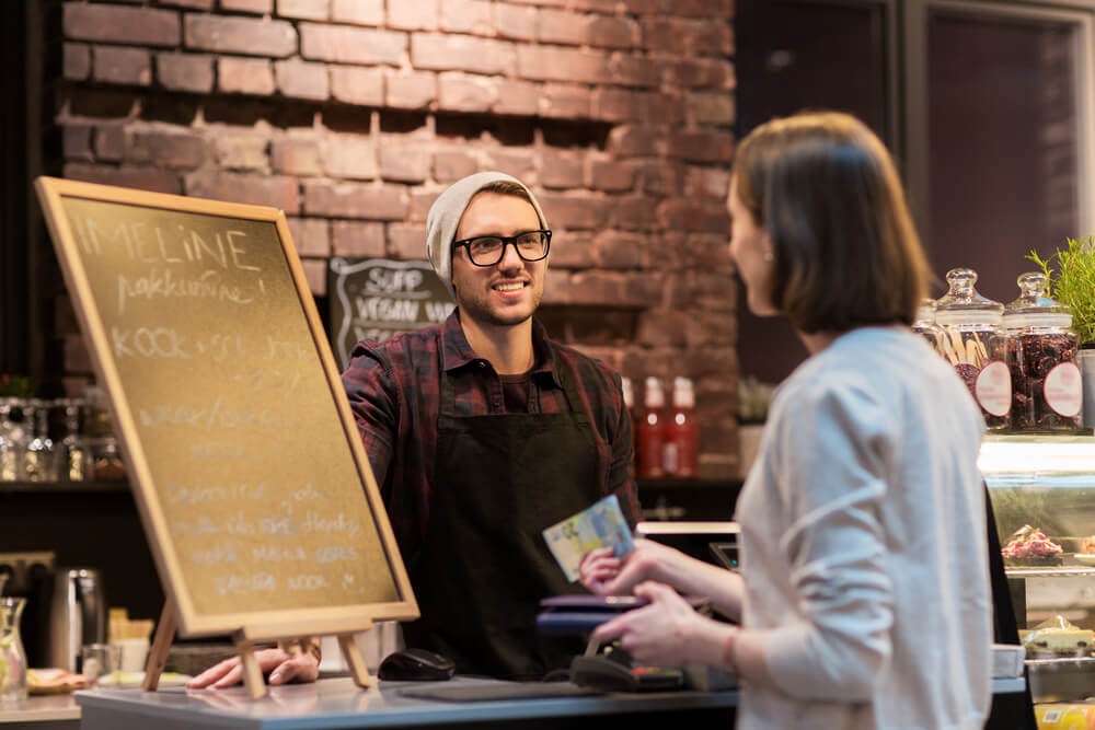 tipping at a coffee shop