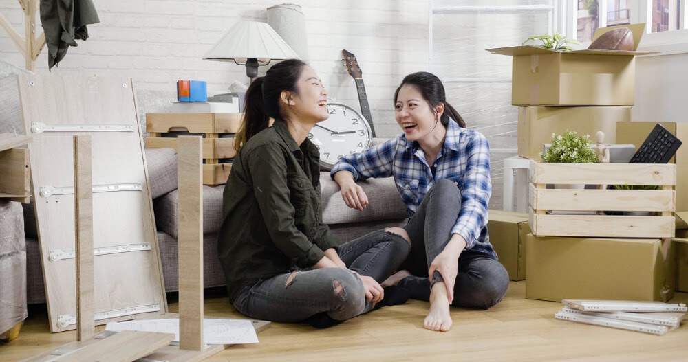 roommates chatting