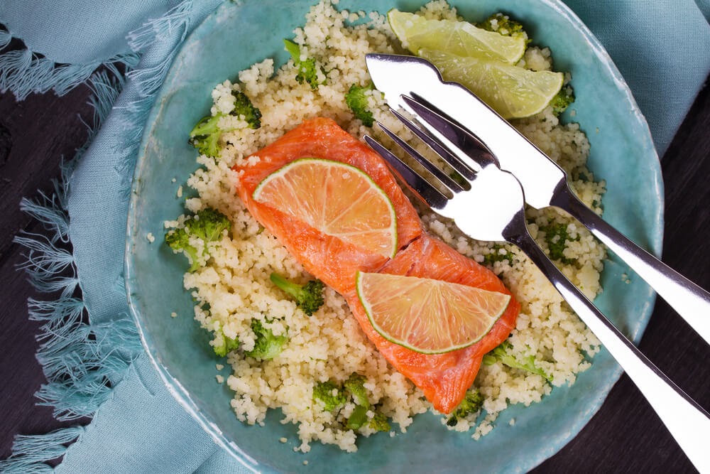 Salmon with couscous
