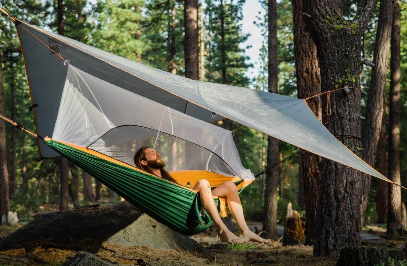 man in hammock