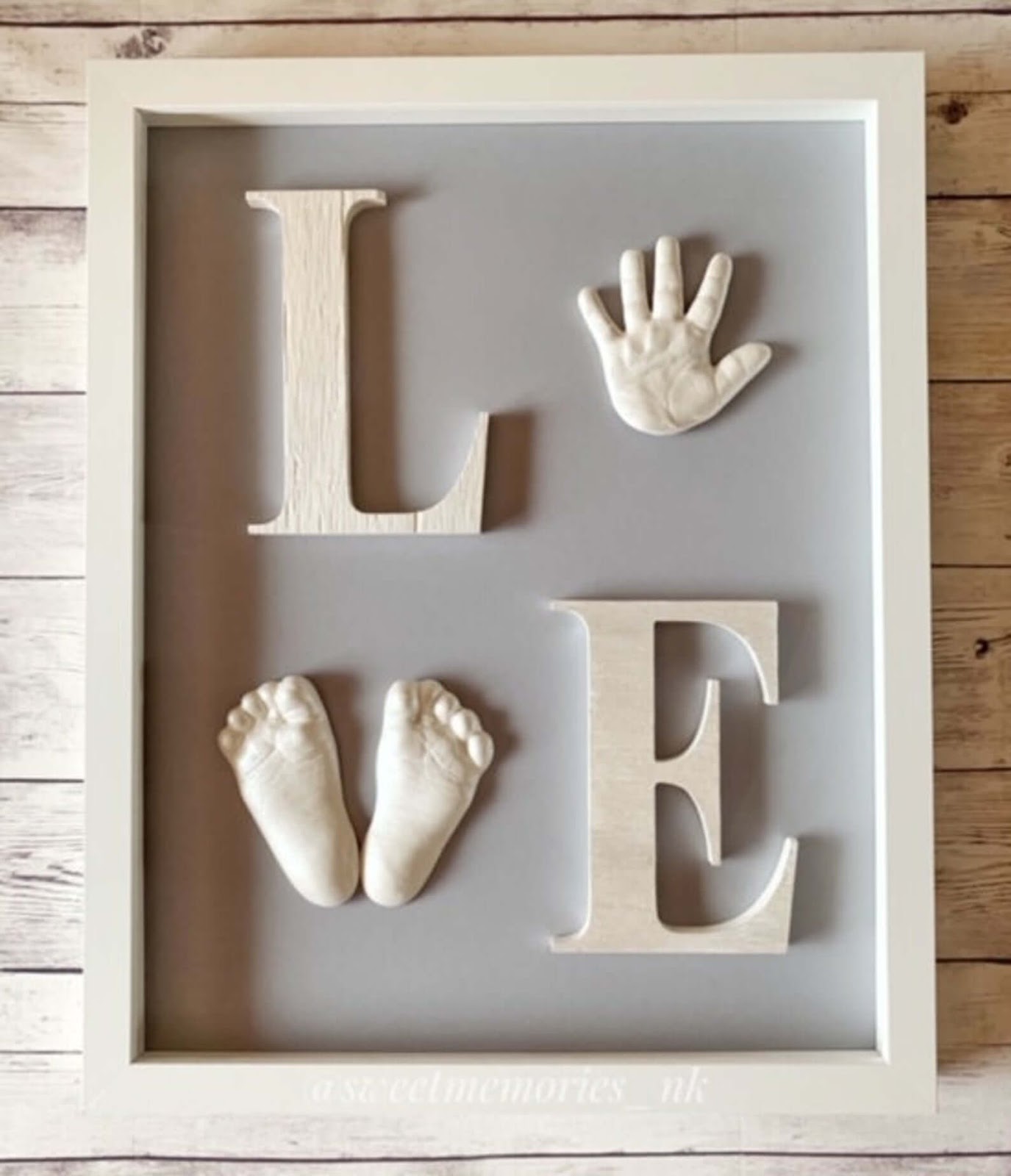 Love Picture frame with baby hand