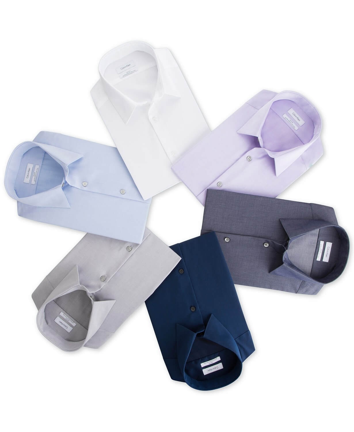 Calvin Klein Slim-Fit Non-Iron Herringbone Dress Shirt