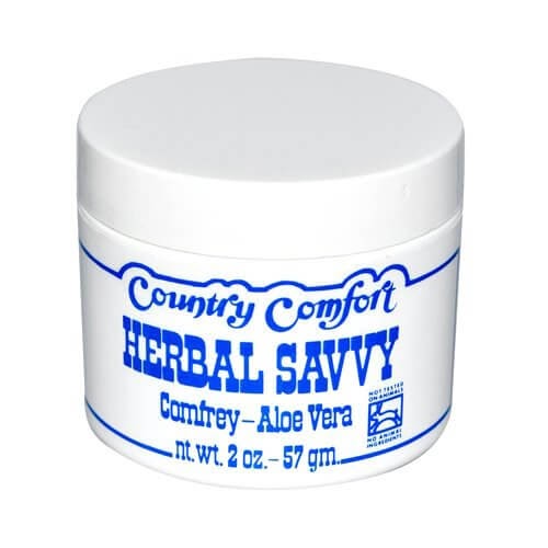 Jar of comfrey salve
