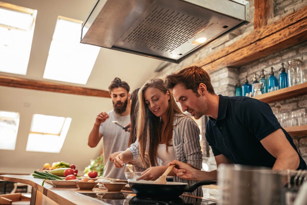 Group of people cooking