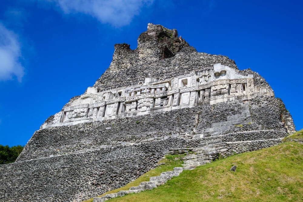 Xunantunich Pyramid in Belize.