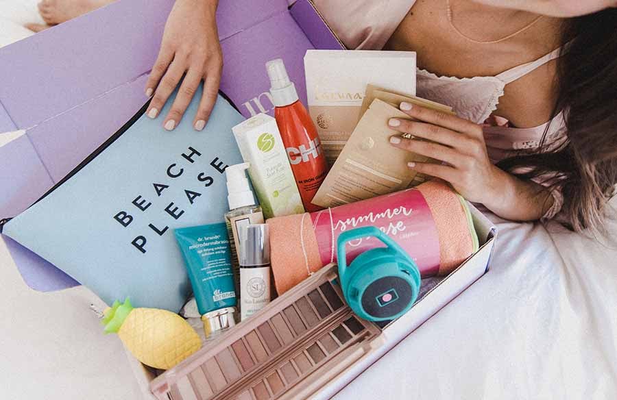Example of Fab Fit Fun subscription box