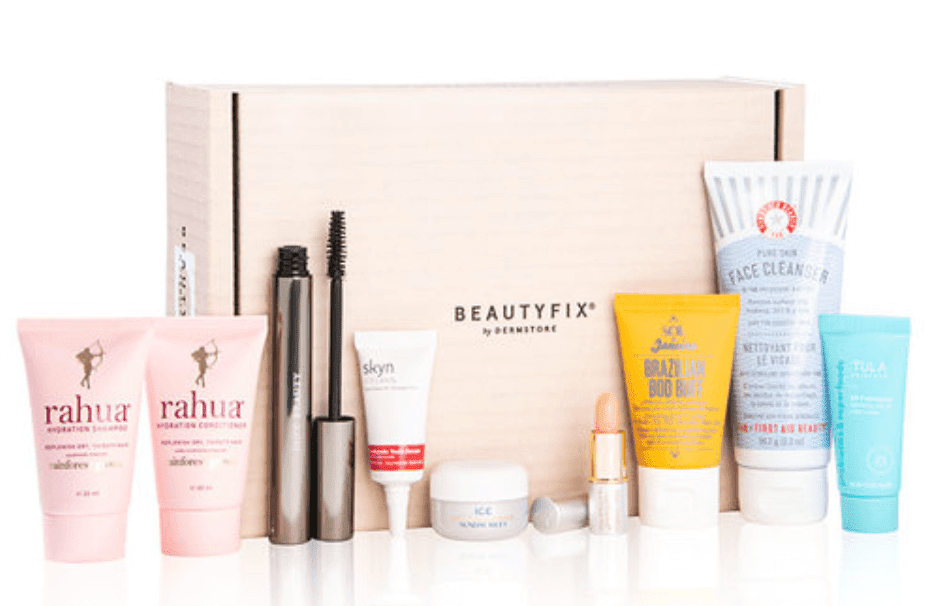 Example of Beauty Fix subscription box