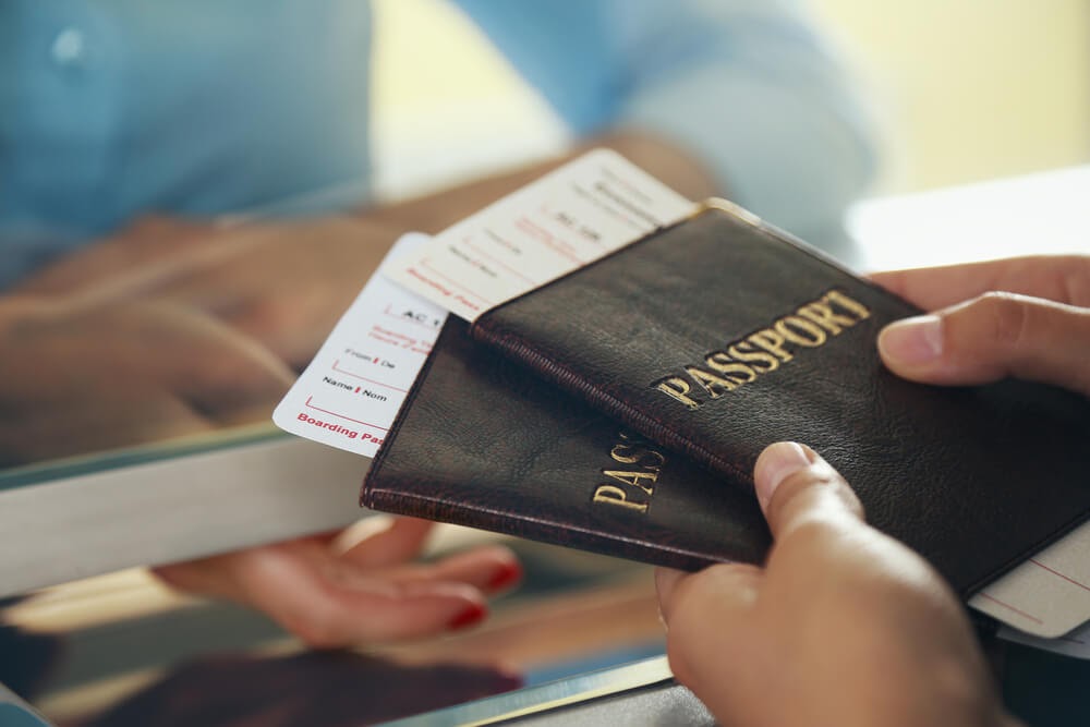 passport with holder