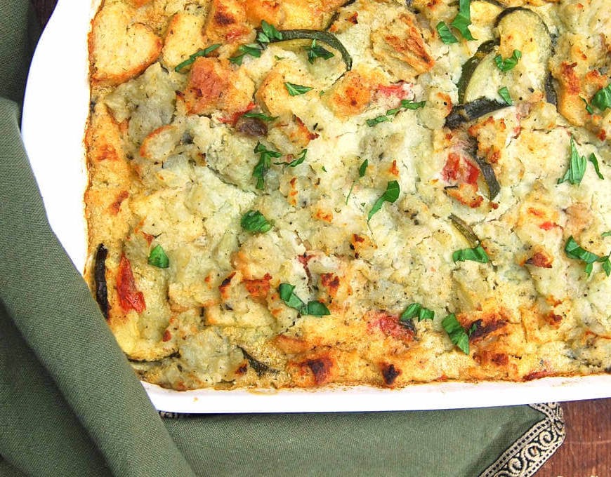 Vegan Zucchini Breakfast Strata