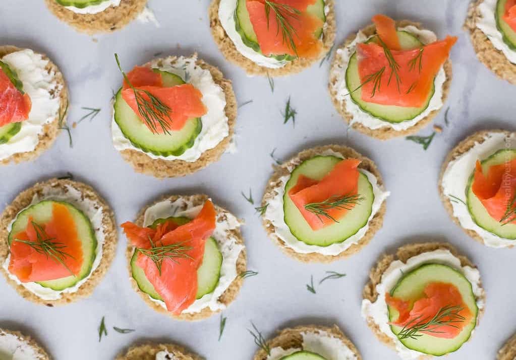 Easy Smoked Salmon Cucumber Tea Sandwiches