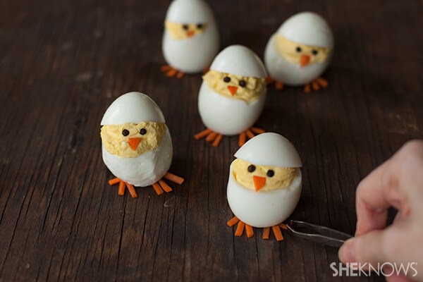 Hatching Chick Deviled Eggs