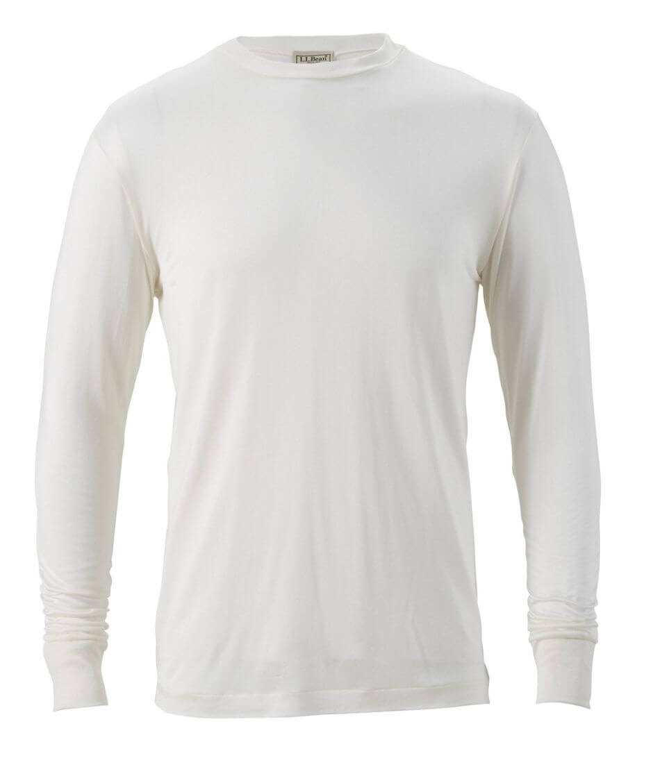 L.L. Bean Men’s Silk Underwear, Crewneck