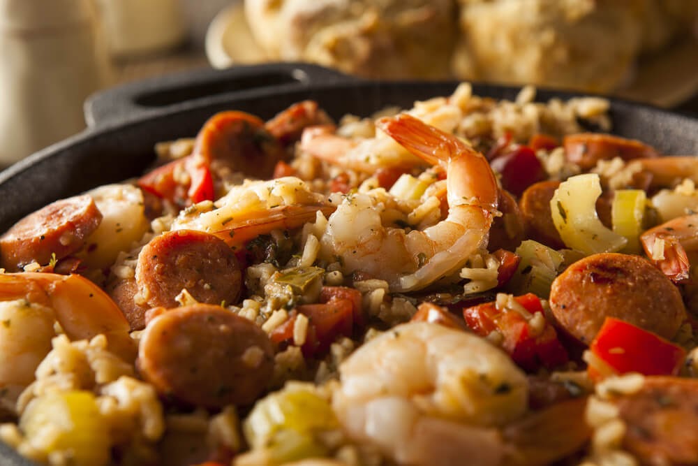 Seafood jambalya.