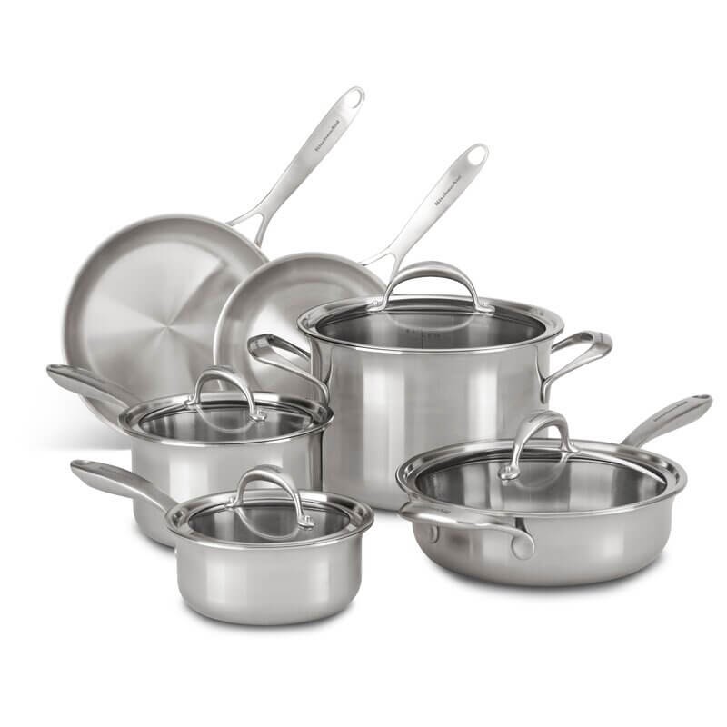 KitchenAid 5 Ply Copper Core 10 Piece Set