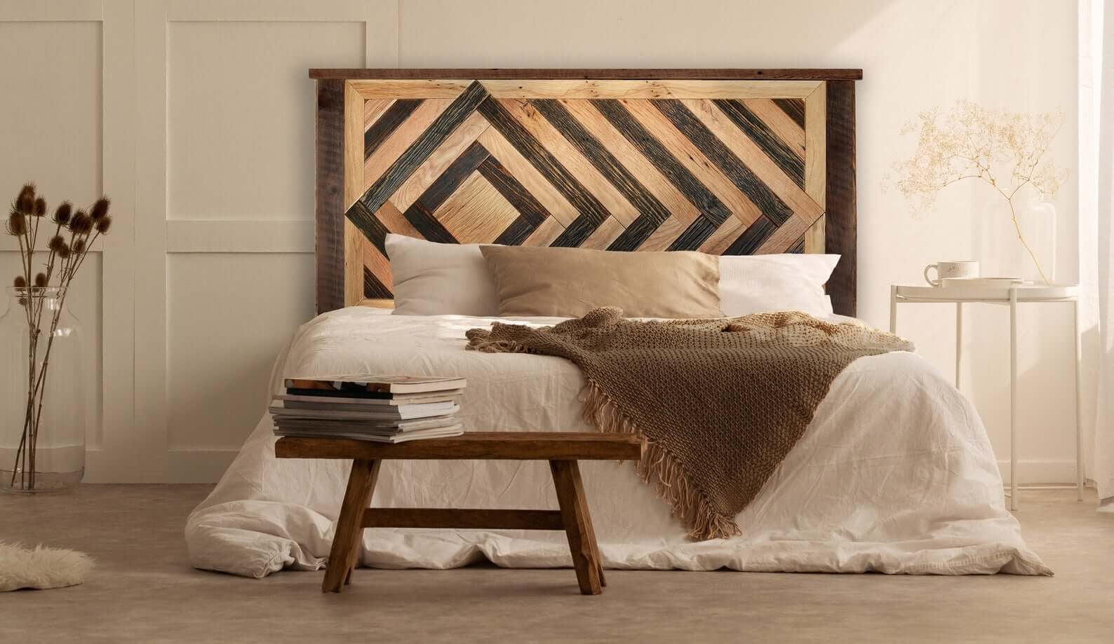 Reclaimed Wood Headboard