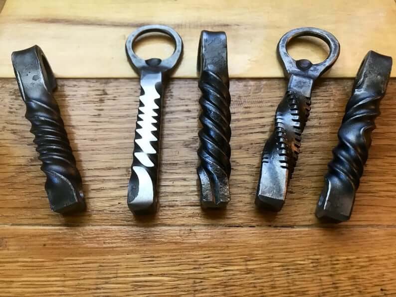 Forged Keychain Bottle Opener