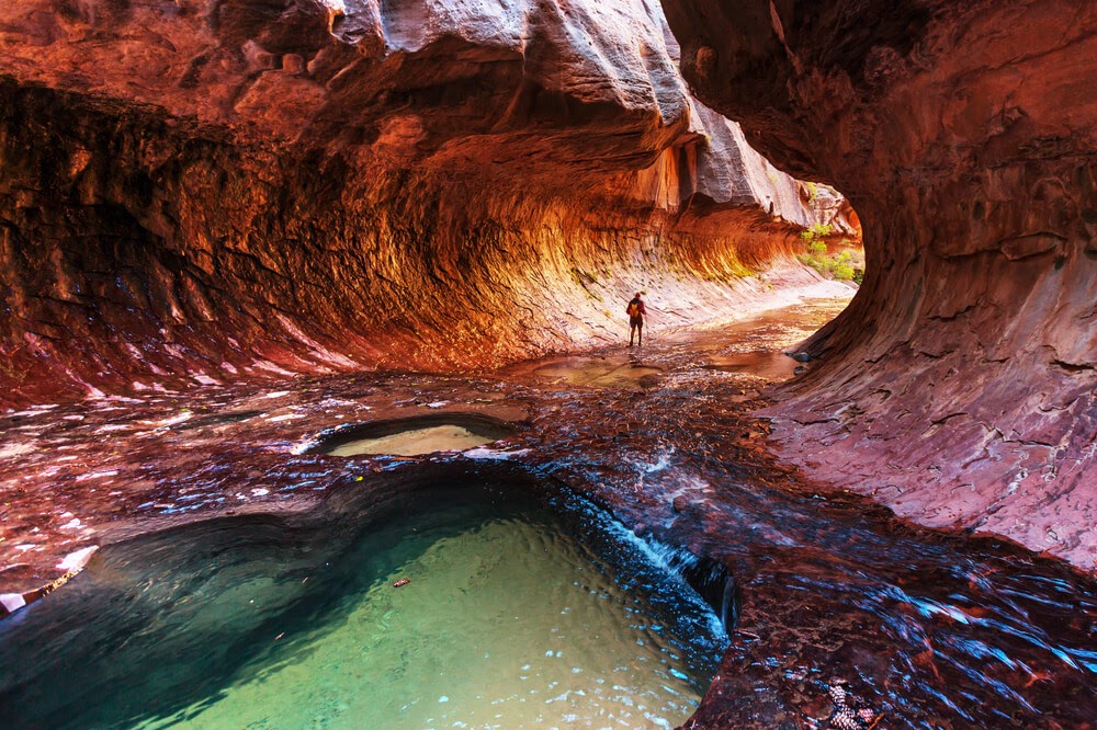 Red cliffs in Zion National Park, Utah
