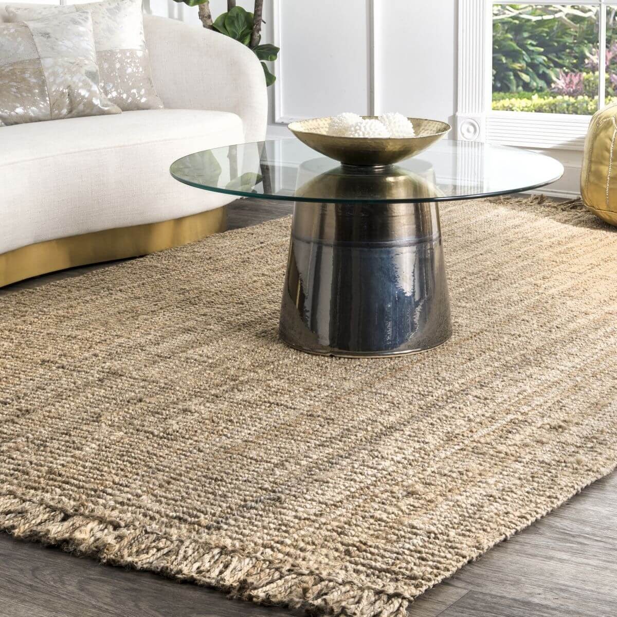Natural Chunky Loop Area Rug