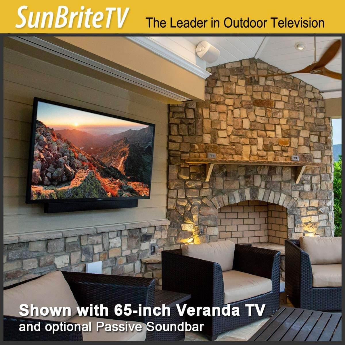SunBriteTV Weatherproof Outdoor 55-Inch Veranda Series 4K UHD HDR LED Television - SB-V-55-4KHDR-BLÂ