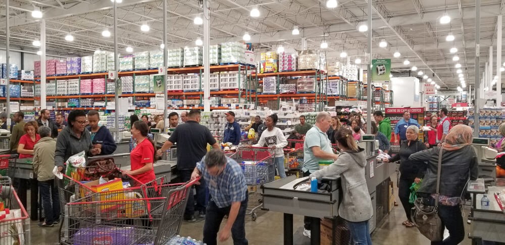 Busy Costco Center