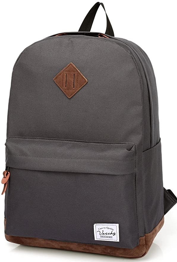 School Backpack,Vaschy Unisex Classic Water-resistant Backpack for Men Women.