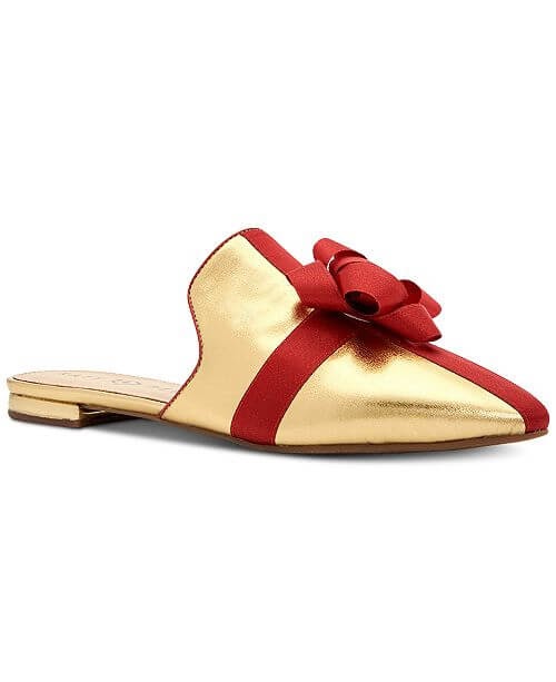 Gold and Red woman's mule
