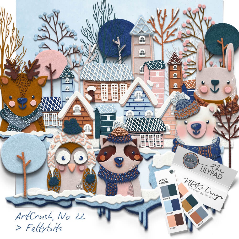 Scrapbook with woodland theme