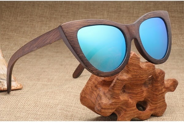 AZB Cat Eye Wood Sunglasses