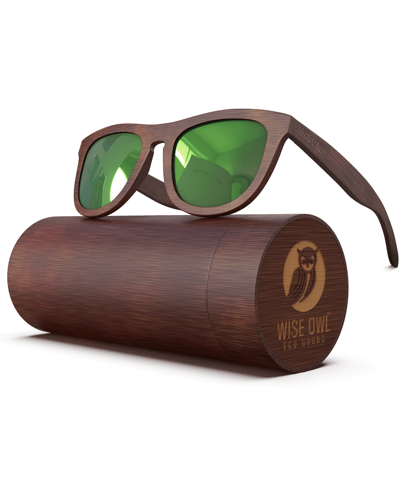 Wise Owl Power Green Sunglasses